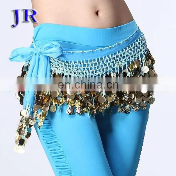 Cheap sequins tassel belly dance hip scarf Y-2010#