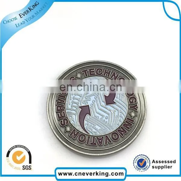 custom High quality and low price metal badge for clothing