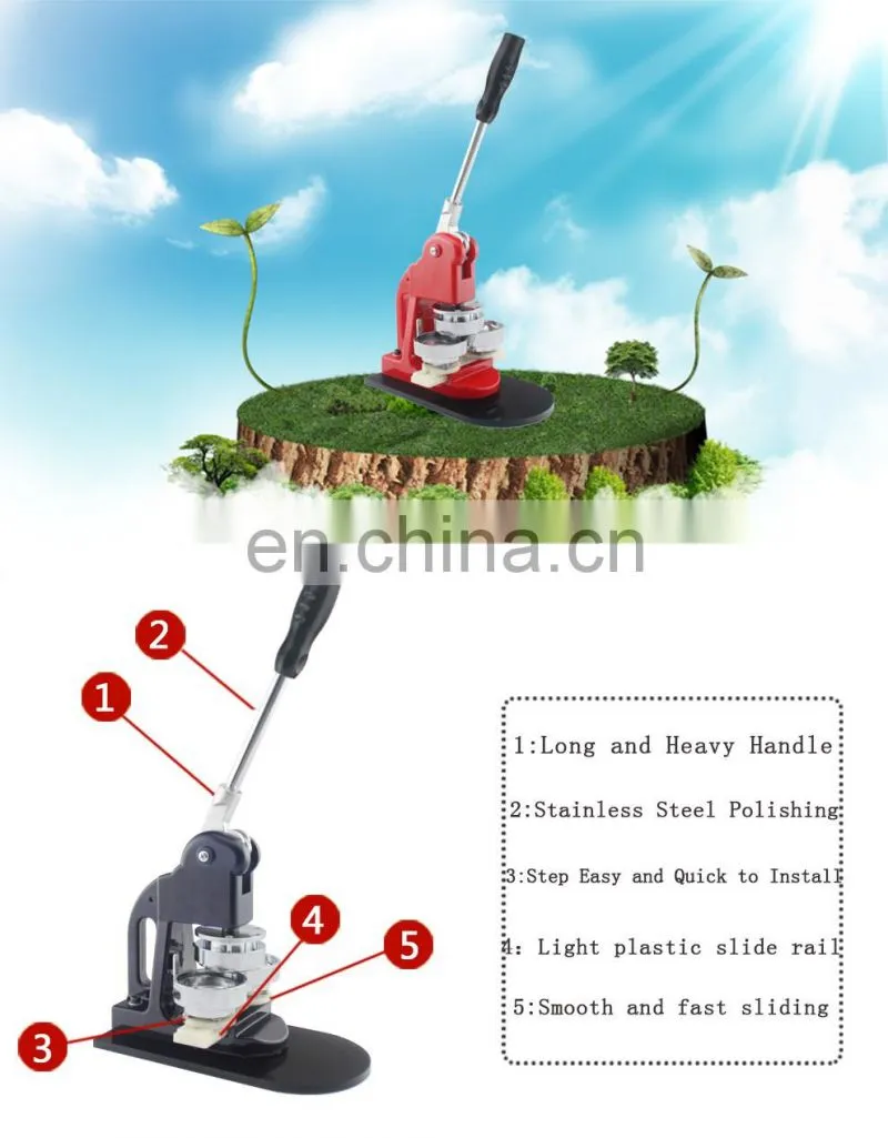 New low-price compatible with other shape mold round button badge machine manufacturers including 44 a set of mould