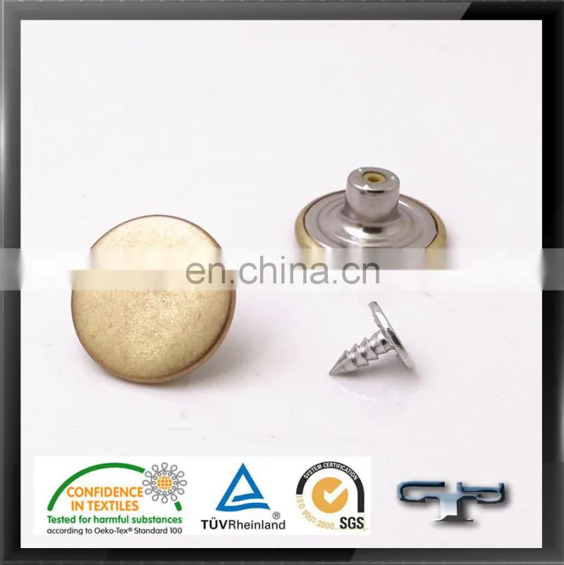 flat metal shank cheap button maker