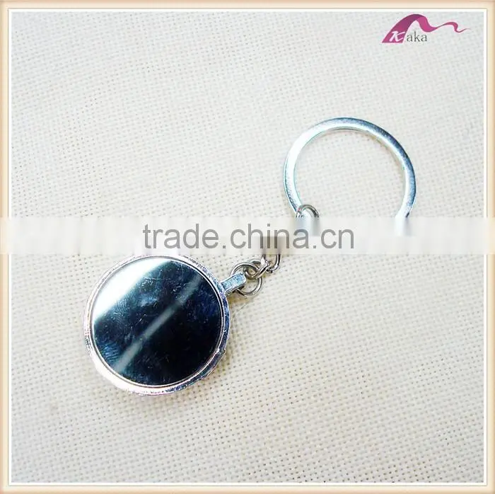 3D Metal Enamel Football Keychain Ring