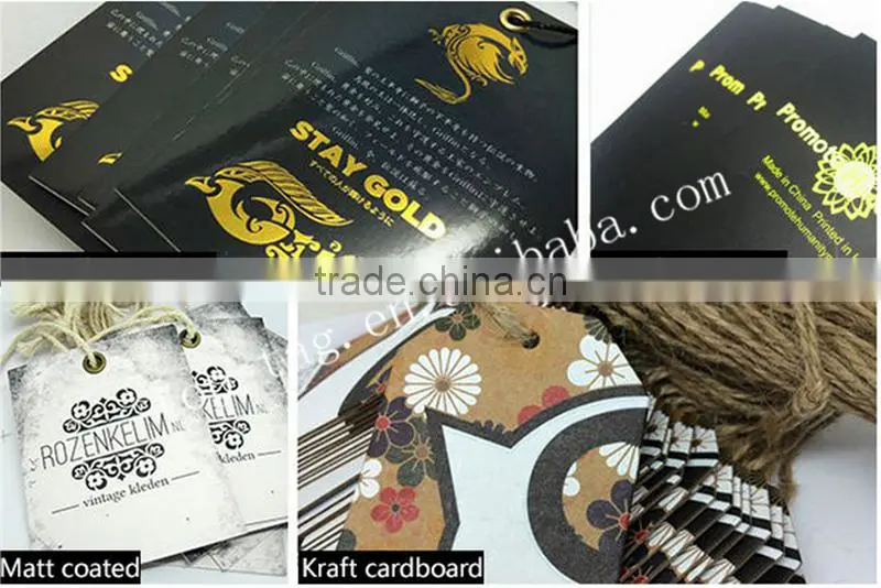 Printable EPC Gen2 UHF Paper Clothing Rfid Tag Hang Tag