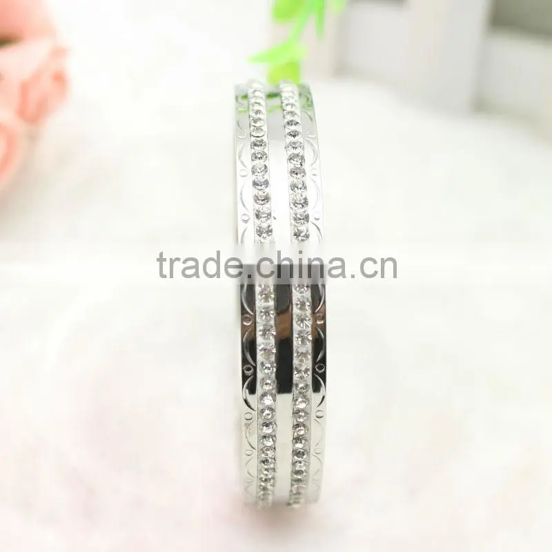 Stainless Steel Bangle with Jewelry