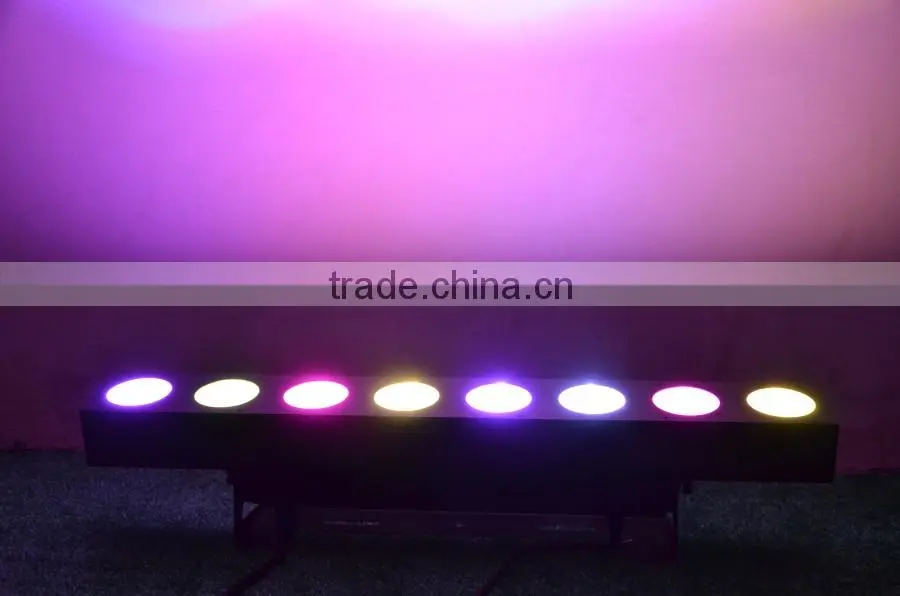 8PCS*30W rgb 3 in 1 good color mixing cob led wall washer light