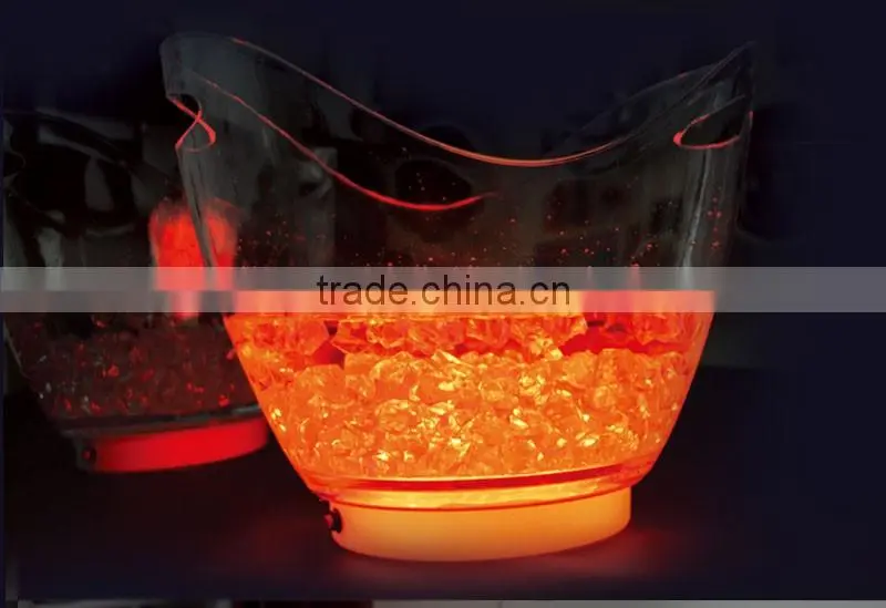 led lighting belvedere vodka bottle ice bucket factory price