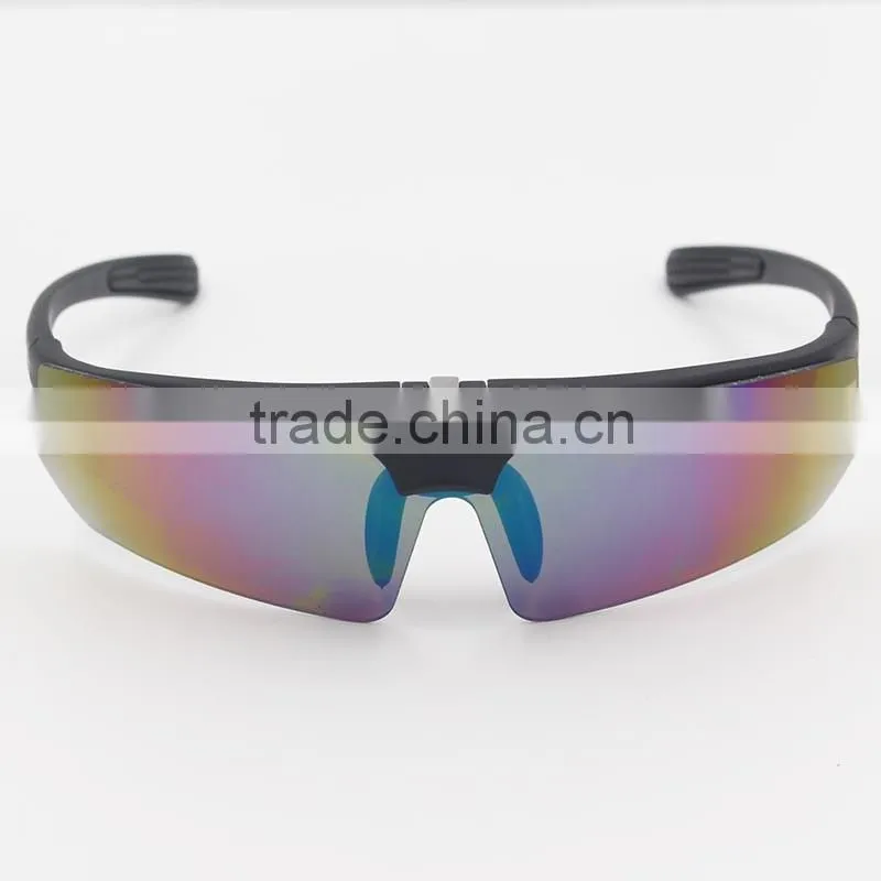 Matt black replaceable flip up polycarbonate frame uv protective eye gafas