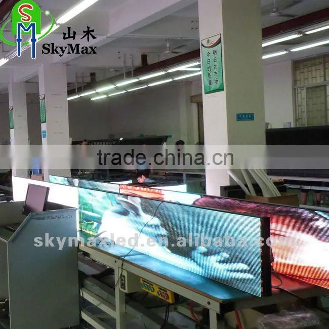 P7.62 indoor full color led banner advertising screen