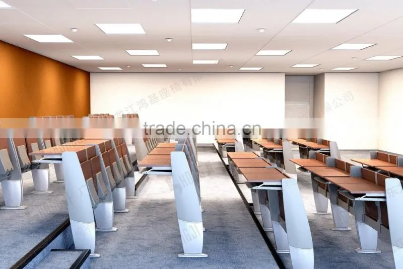 Aluminium alloy leg patented folding school desks and chairs for university TC-982-E