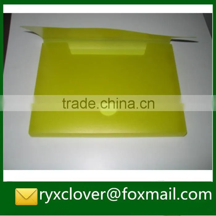 PP office stationery factory a4 size eco pp plastic button file bag