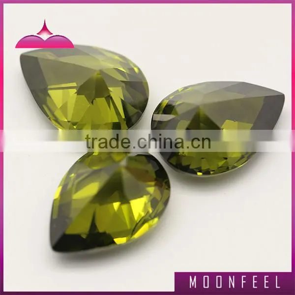 Peridot Pear Shape cz jewelry