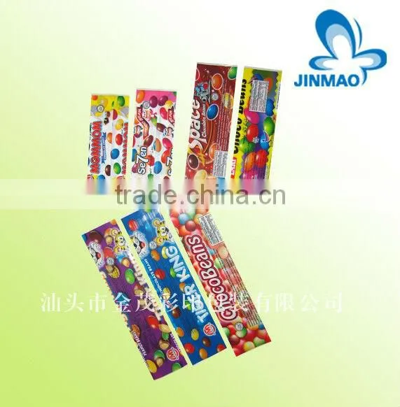 Plastic aluminum foil flat bags with heat side sealed
