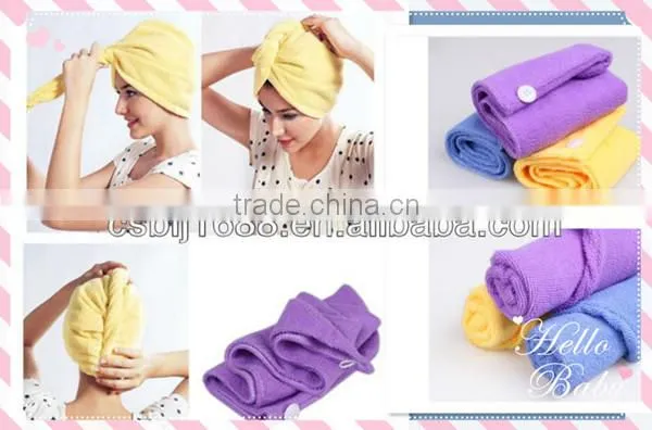 China supplier plain dyed customized hotel shower caps bath caps set