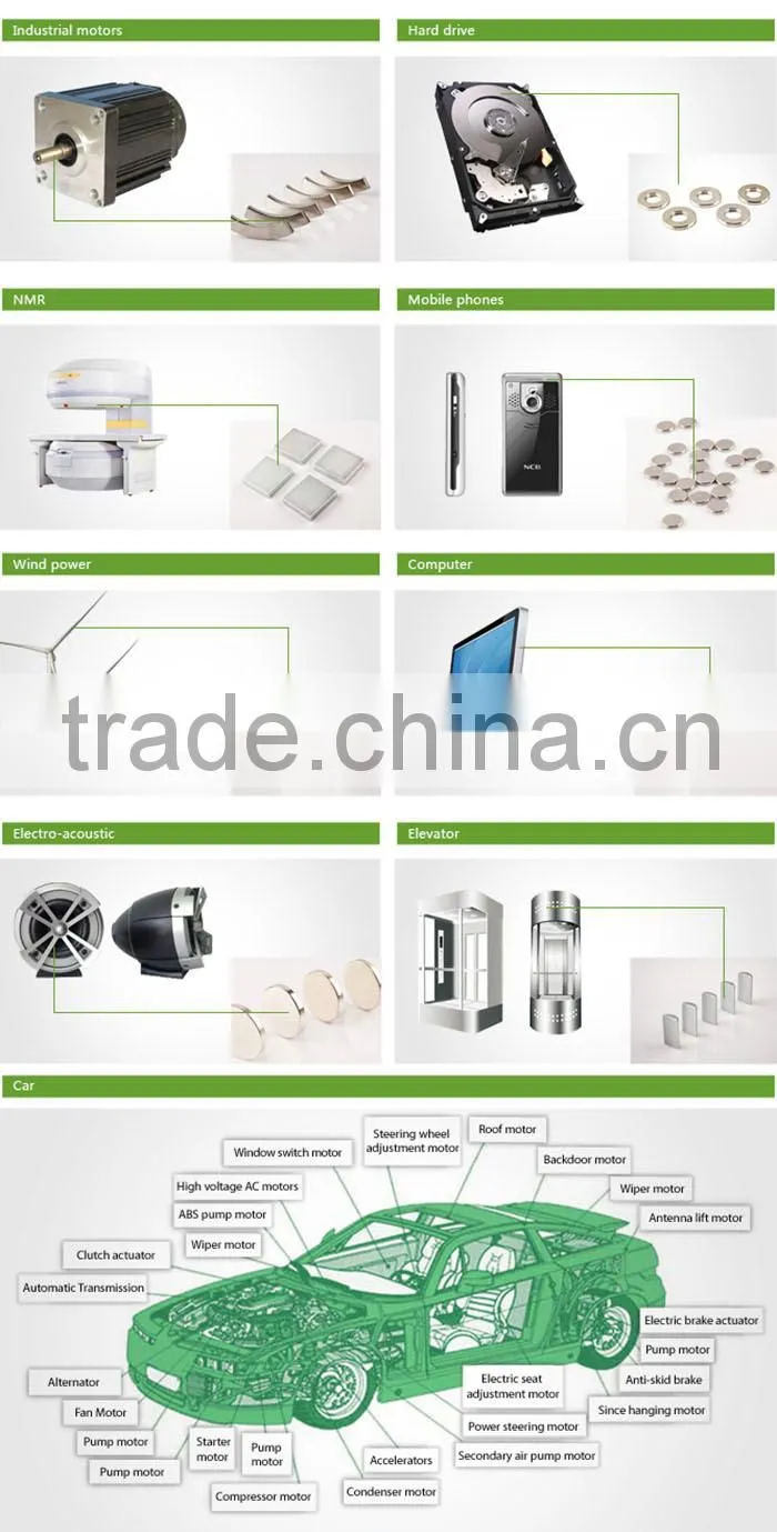 high quality and powerful neodymium magnet with SGS for motor
