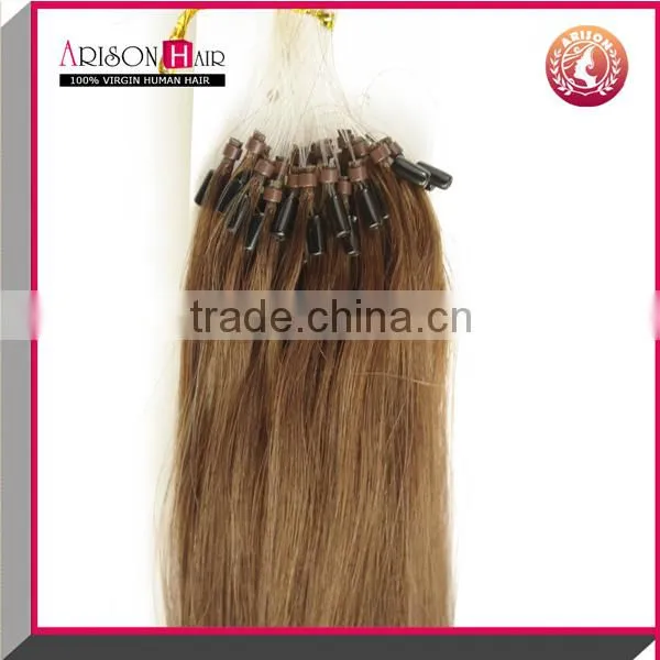 cheap peruvian hair extension micro ring hair keratin human remy hair extension
