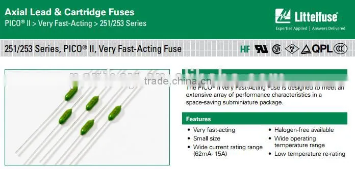 Original New Littelfuse very fast acting PICO II Fuse 0251007NRT1L 7A 125V