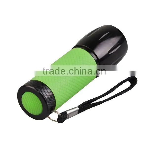 9LEDs Aluminum Torch Light Glow in the Dark