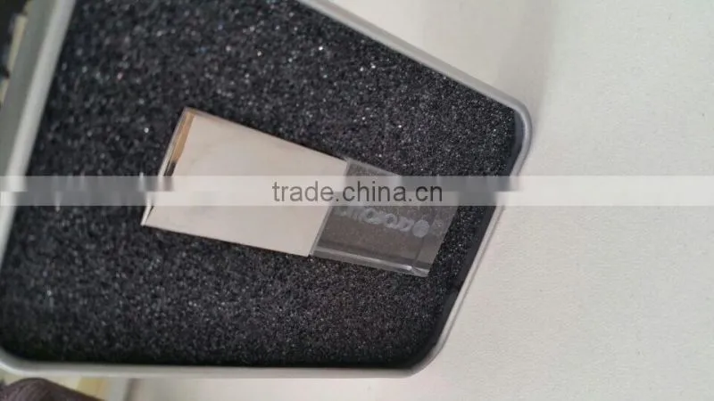 Factory High quality usb flash drive 8gb crystal pendrive