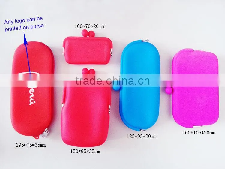 2015 Cartoon Silicone pencil pouches/cute pencil pouch