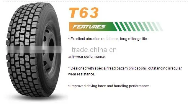 Best driving & handling T63 radial truck tire manufacturer