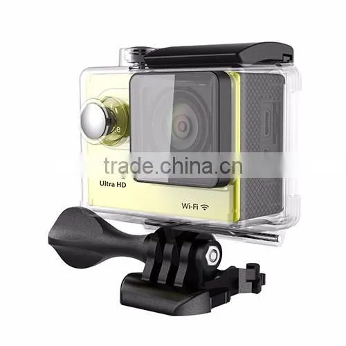 2016 hot sale Ultra HD 4K Sport Camera170 Degree Wide Angle Sports Action Camera with 2-inch Screen 1080p 60fps and wifi