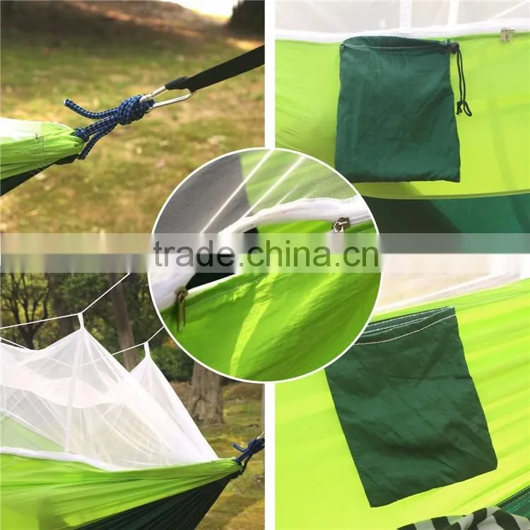 Ultralight Travel Portable Camping Hanging Bed Fabric For Hammock Swing With Mosquito Net