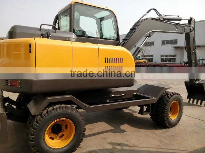 Used Mini Excavator, Excavator Used Cheap,LG6100 Excavator, Walking Wheel Excavator, 10T Wheel Excavator