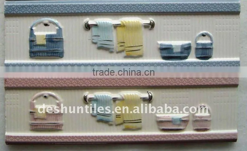 wall ceramic border tiles for bathroom