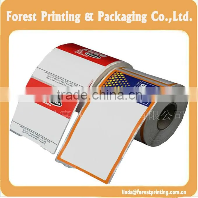 Premium quality price label holder strip label printing for self adhesive label