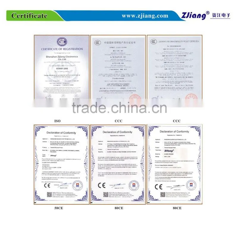 Portable wifi wireless thermal printer with 300mm/second speed