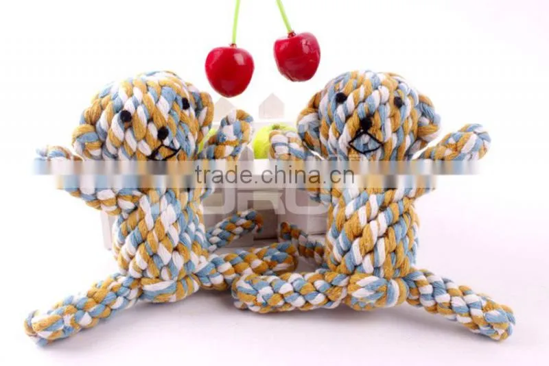 monkey animal shape cotton rope wonder pet toys