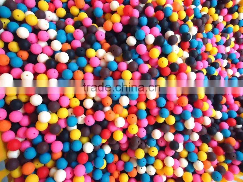Loose silicone beads for jewelry making,beads for sale