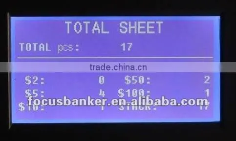 Mixed Denomination Value Counting Machine Support Automatic Start & Stop