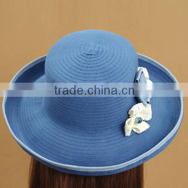 2013 The newest stripe paper braid hat