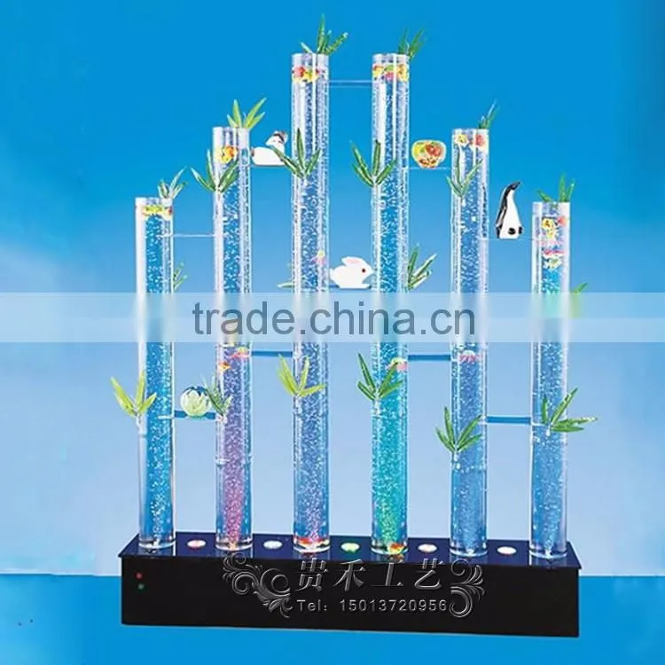 Experienced design LED organic glass water bubble wall