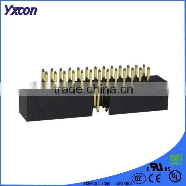 Dongguan factory 2.0mm pitch dual row superior quality straight box header