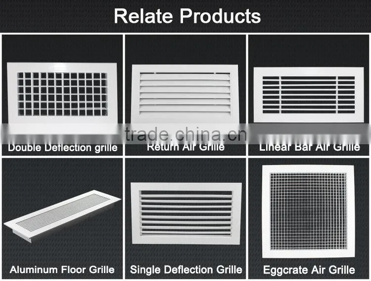 air conditioning adjustable ceiling linear slot diffuser