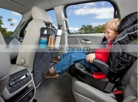Classical Car Seat Kick Mat with Mesh Pocket