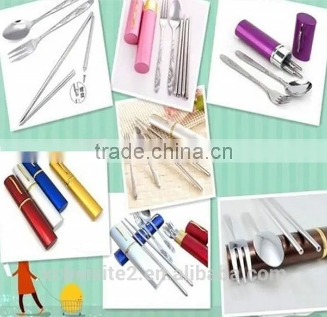 C149 Portable tableware Good design eco-friendly chopsticks spoon fork set
