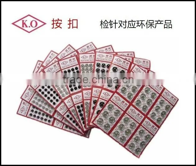 supply snap fastener.KO-snap fasteners