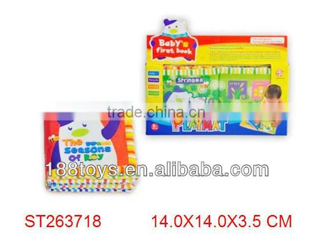 Learning & educational infant fabric soft cloth book for baby