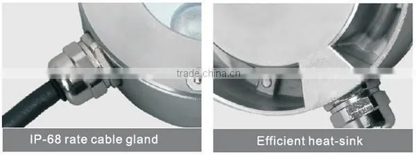 stainless steel DC24V waterproof LED underwater lighting diy IP68