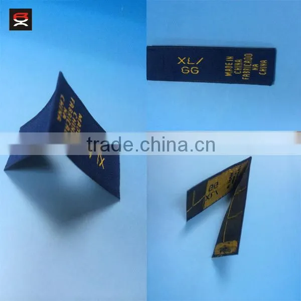 2015 High quality woven label for dress