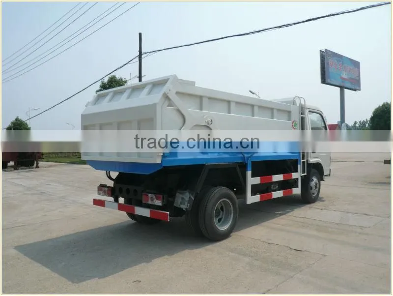 Dongfeng hermetic rubbish tipper truck,sealed refuse collector truck