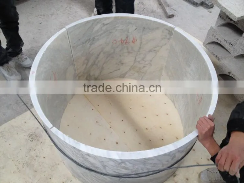 carara white marble columns