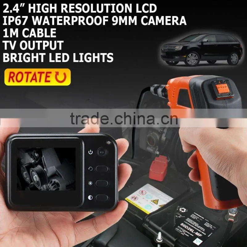 2.4" LCD Wireless Rotate LED Inspection Camera Endoscope Borescope