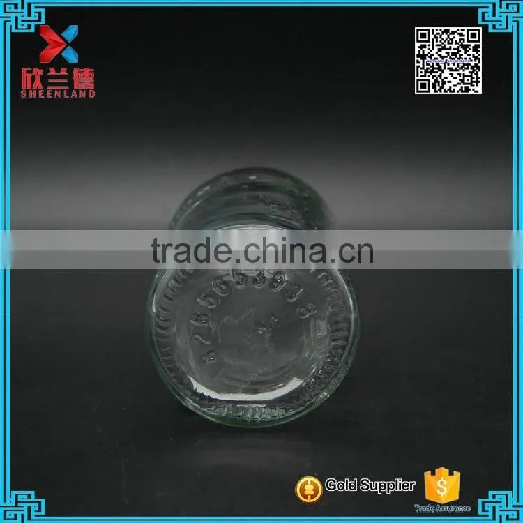 wholesale empty 250ml/8oz empty custom clear milk glass bottles wholesale