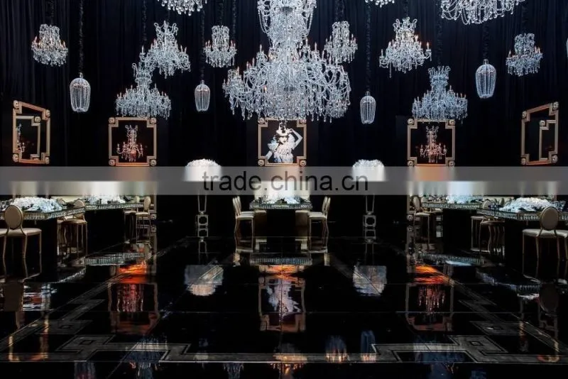 wedding crystal chandelier tables,wedding crystal glass dining tables