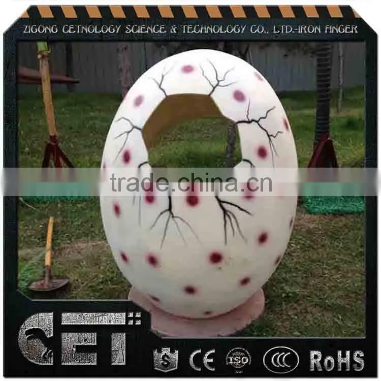 Wild Park 3D Amusement Fiberglass Dinosaur Growing Eggs