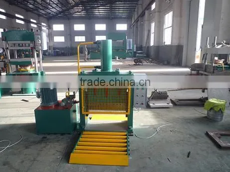 Hydraulic rubber bale cutter machine / rubber strip cutter