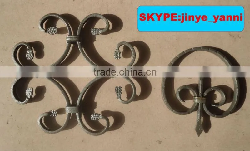 wrought iron fence panel/decorative flower panel design